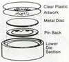 Metal Pin Back Badge kit 57mm ( 3020 3030 3040 3050 )