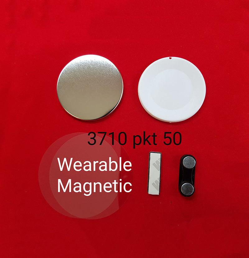 Wearable Magnetic Badge 57mm PKT 100 ( WM100K )