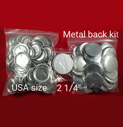 2 1/4" METAL  Back Badge Kit (USMPB100, USMPB200, USMPB300, USMPB500 , USMPB1000)